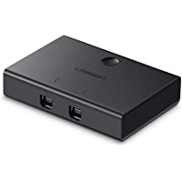 Los mejores  - USB 2.0 Switch 2 x 1- UGREEN Conmutador USB 2 Entradas y 1 Salida- KVM Switch USB con 2 Cable USB para Compartir…